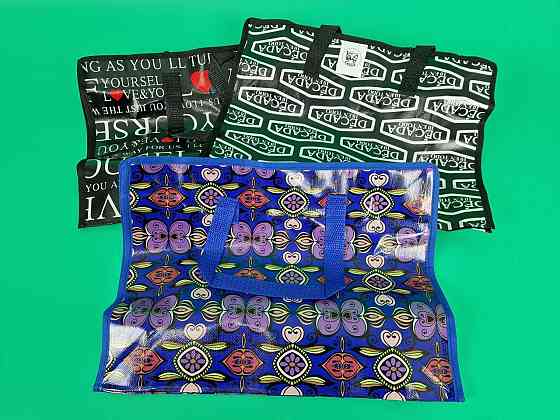 Сумка господарська, поліпропіленова, з кольоровим малюнком No1 Кольорова (38x34x18) (1 шт.) Харків