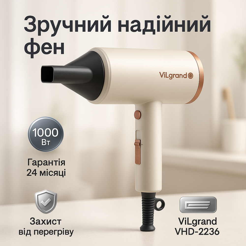 Професійний фен для роботи, Фен з холодним і теплим режимами з режимом регулювання температури CG-58 Львів - фото 3