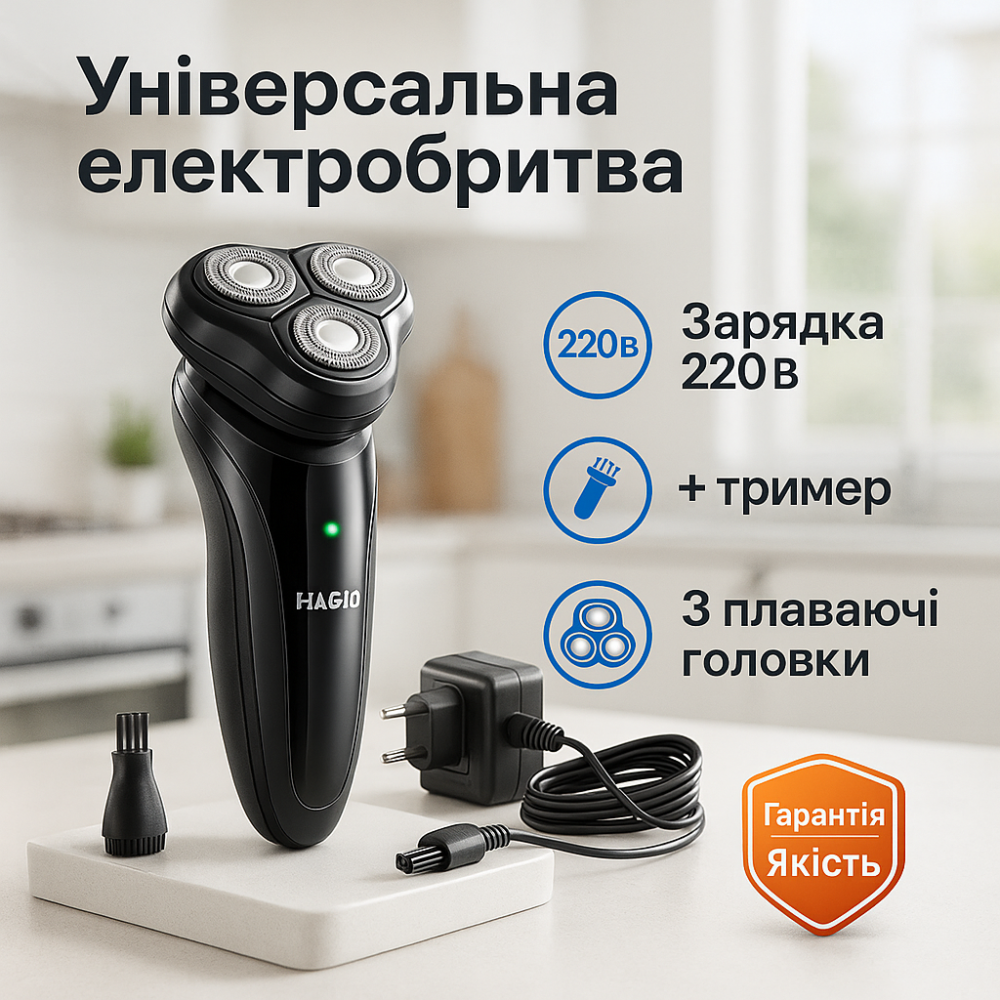 Бритва для бороды и щетины электробритва Magio MG-689, Бритвы аккумуляторные, Бритвы электрические DM-79 Львов - изображение 15