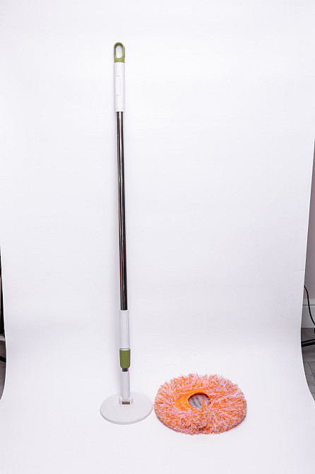 Швабра з телескопічною ручкою та круглою насадкою Київ - фото 6