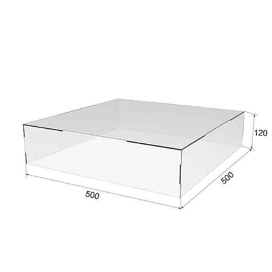 Коробка акриловая EKOSTAR 500х500х120 Киев