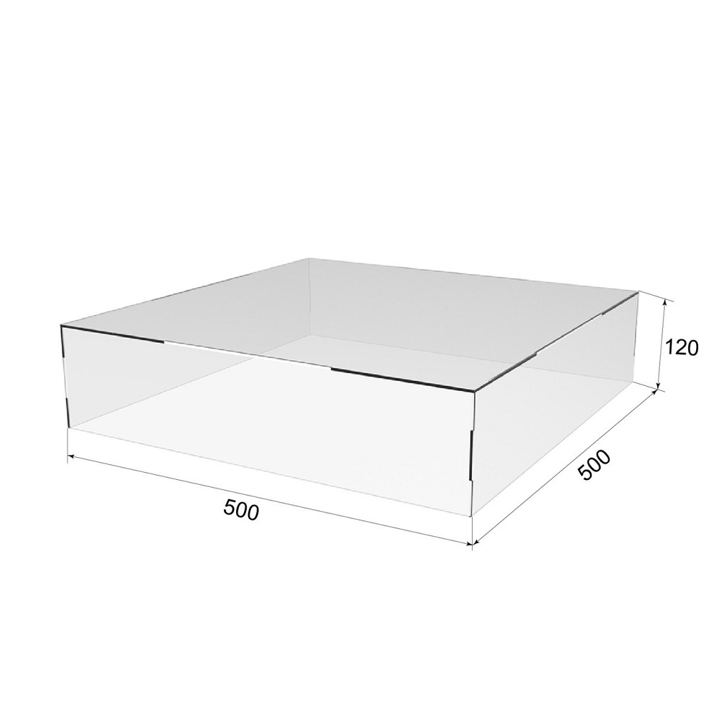Коробка акриловая EKOSTAR 500х500х120 Киев - изображение 3