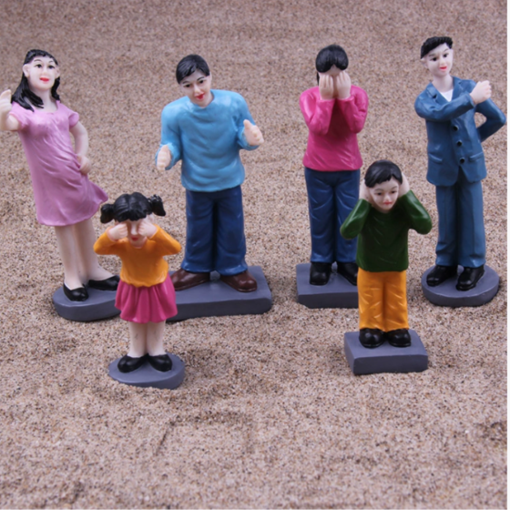 Набор миниатюрных фигурок «Бытовые конфликты и эмоции» для песочной терапии, 6 шт Полистоун Одесса