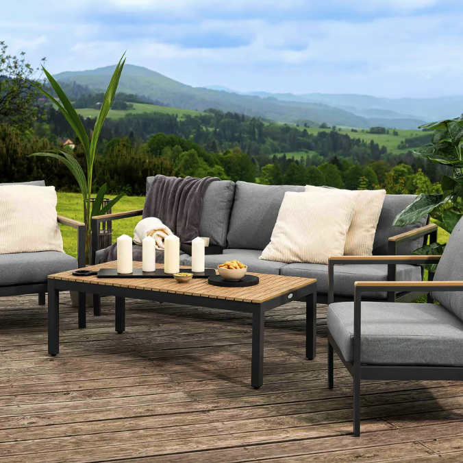 Комплект садових меблів Di Volio Tivoli графітовий/сірий Киев - изображение 8