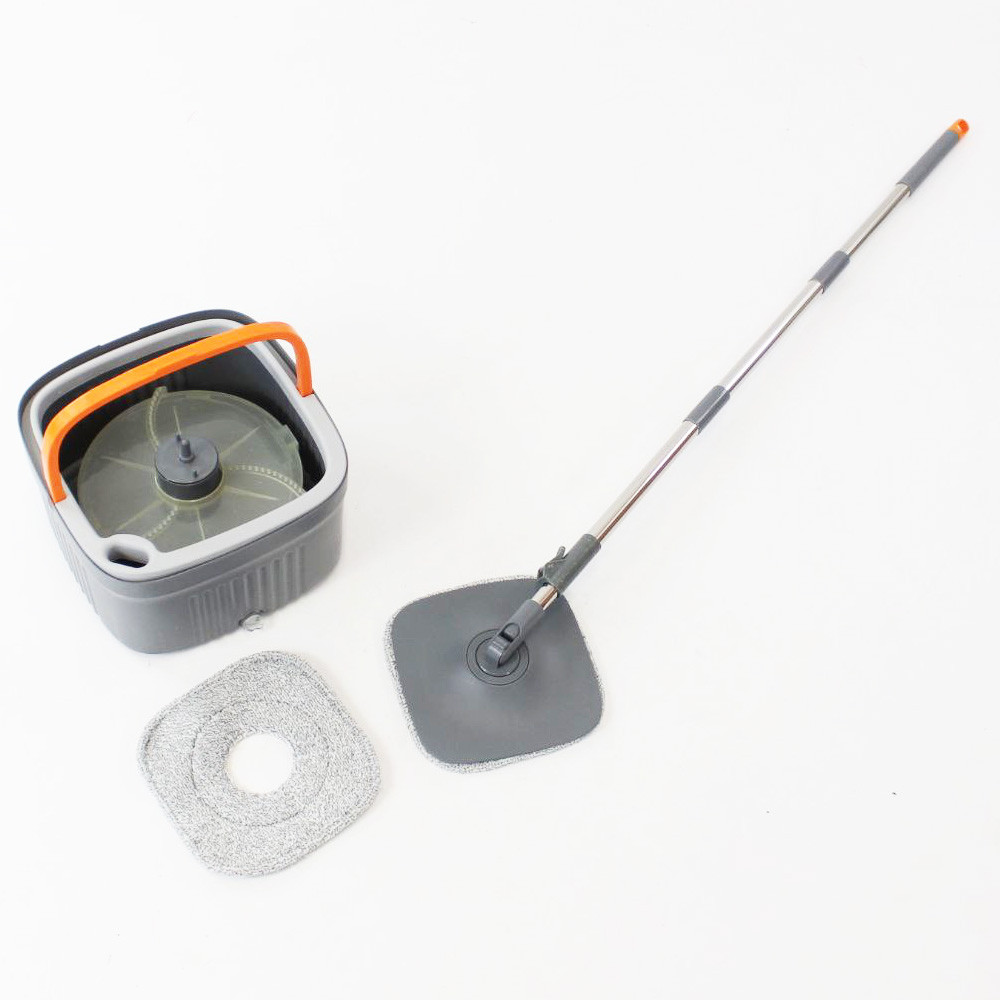 Швабра с отжимом и ведро 5,8 л + 2 насадки / Швабра с самоотжимом / Швабра лентяйка Киев - изображение 10