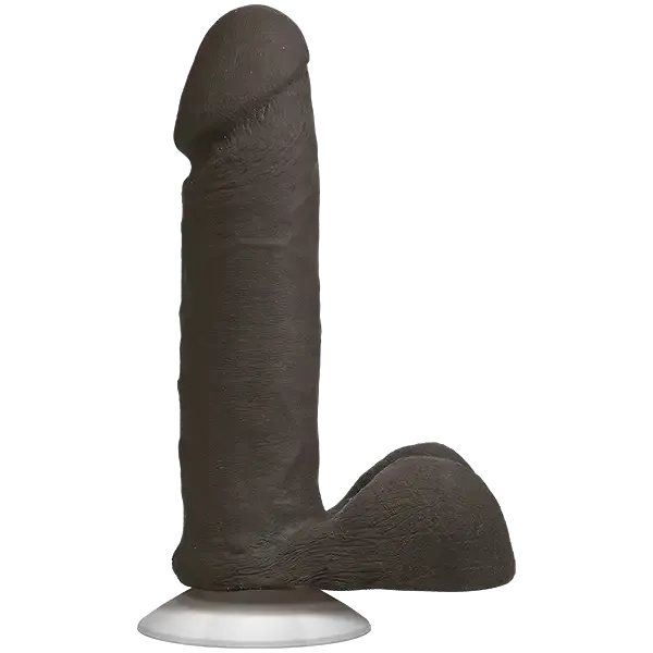 Фалоімітатор Doc Johnson The Realistic Cock 6 inch Black - ULTRASKYN, Vac-U-Lock, діаметр 4,3 см Львів - фото 1