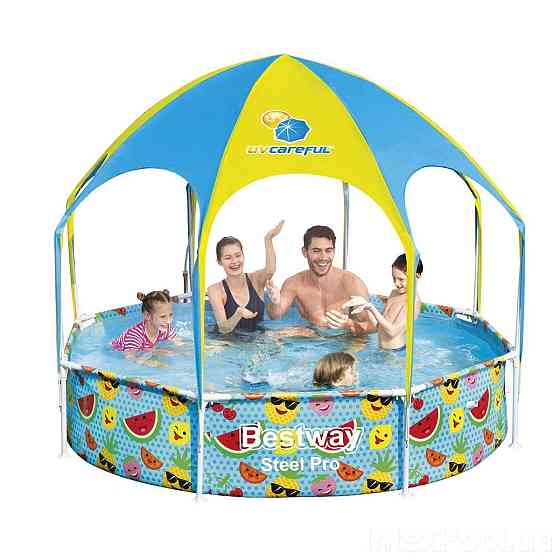Каркасний басейн з накриттям Bestway 56432 Київ