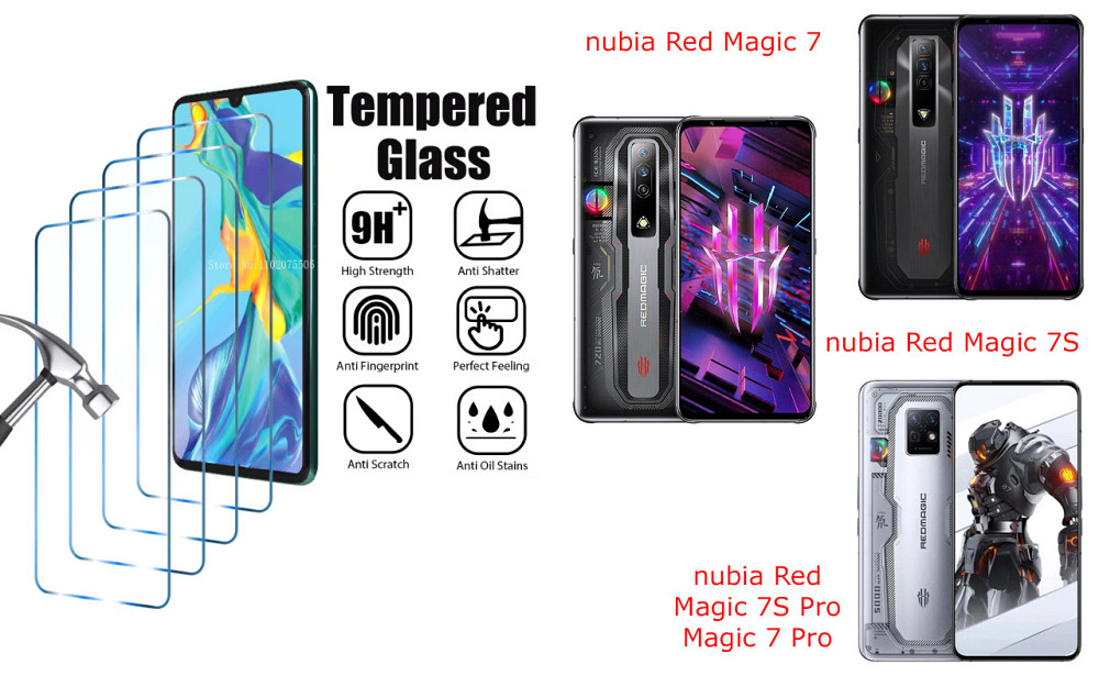Защитное стекло ArmorGlass для nubia Red Magic 7, Magic 7S, Magic 7S Pro, Magic 7 Pro – устойчивое к царапинам Киев - изображение 1