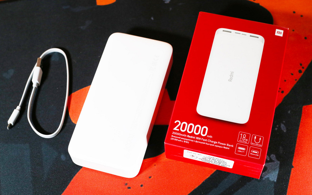 Внешний аккумулятор Xiaomi Redmi Power Bank 20000mAh 2x USB QC3.0 18W Киев - изображение 1