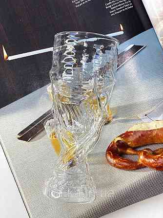 Кухоль для пива OLens "Чемпіон" 320 мл прозоре скло для дому та ресторанів 102-753 Київ