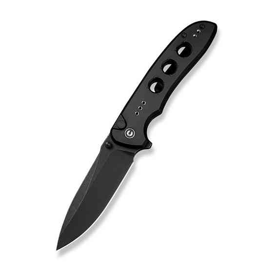 Ніж складаний туристичний Civivi Hyperpulse, (8.9 см) 14C28N / Aluminum чорний Київ