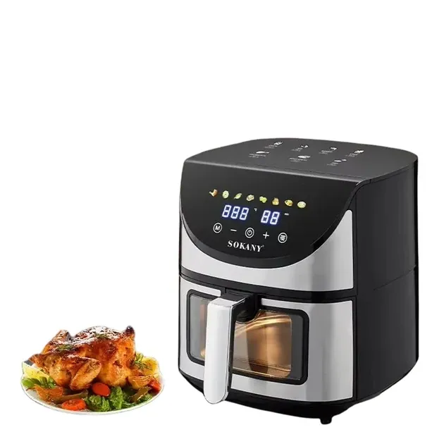 Аерофритюрниця SK-10059 5-6 л, 1500-1800 Вт, таймер 60 хв, антипригарне покриття, захист від перегрі Одеса - фото 2