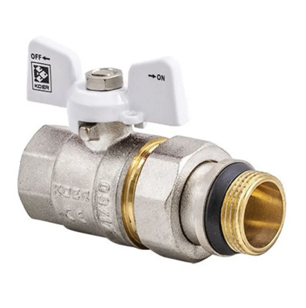 Кран з американкою 3/4" "антіпротечка"(Koer KR.227.W-Gi) білий (KR0192) Київ