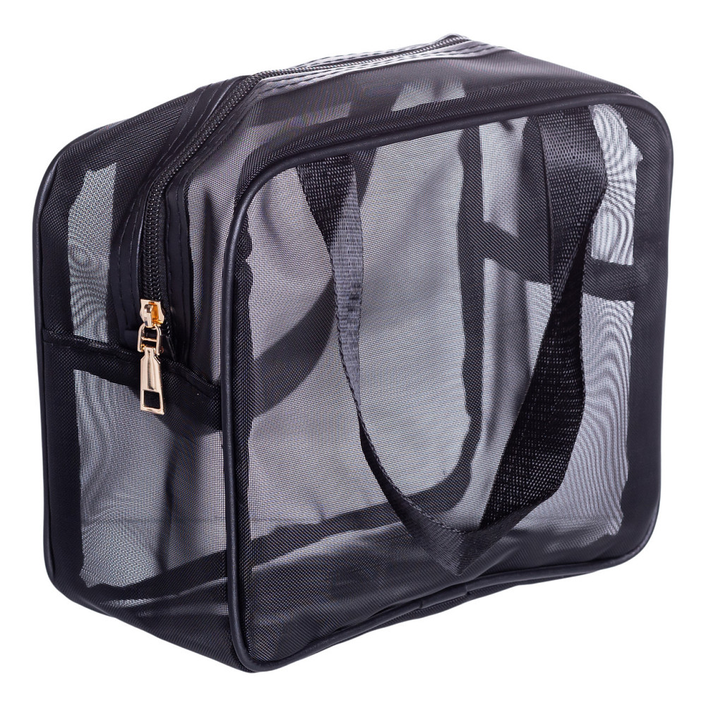 Yiwu Набір прозорих жіночих косметичок для дому 3 (шт) Чорний HP-16-5K Коломия - фото 5