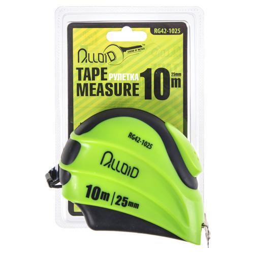 Рулетка з автостопом полотна 10 м/25 мм Alloid Одеса - фото 2