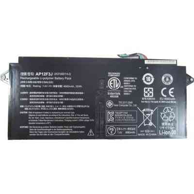 Аккумулятор для ноутбука Acer Acer AP12F3J Aspire S7-391 4680mAh (35Wh) 4cell 7.4V Li-ion (A47044) Винница