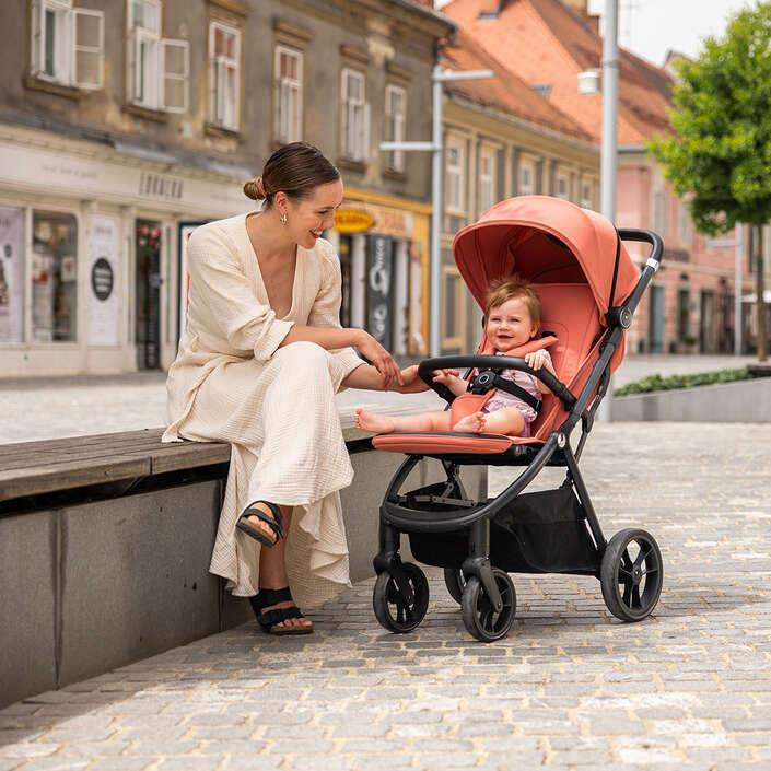 Коляска для ребенка прогулочная FreeON Dynamic, pink Киев - изображение 3