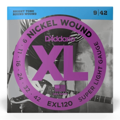 Струны для гитары D'Addario XL Nickel Wound Super Light Plus (9.5-44) (EXL120+) Винница - изображение 1