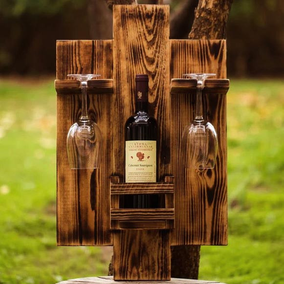 Настінна винна полиця "Аоморі" трюфель Миколаїв - фото 1