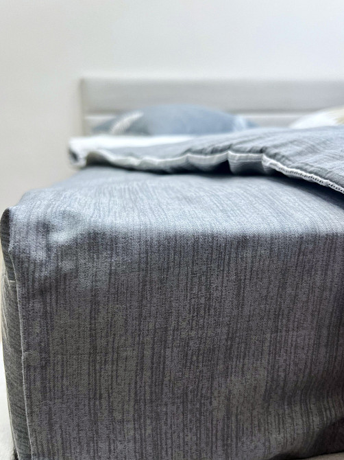 Ecotton Комплект постільної білизни Ecotton двоспальний Сімейний 150х215 см сірий Папороть (210 Коломыя - изображение 8