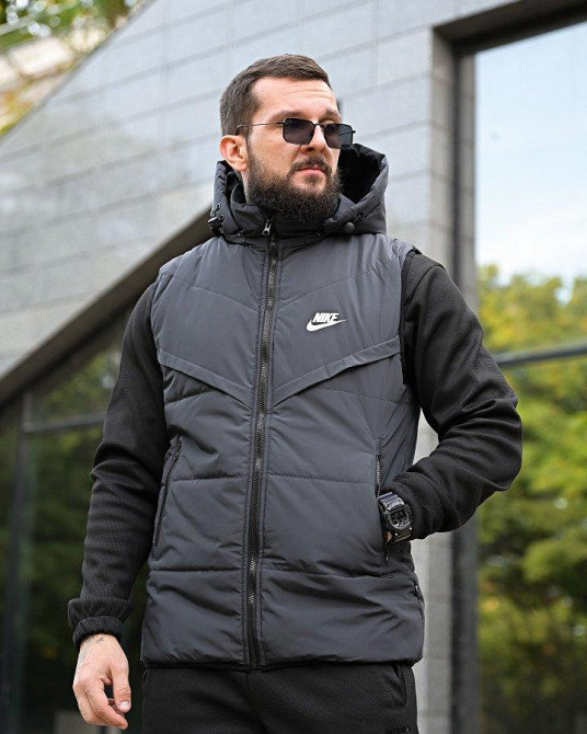 Мужская жилетка Nk  grey  4   ПП8014 Одесса - изображение 1