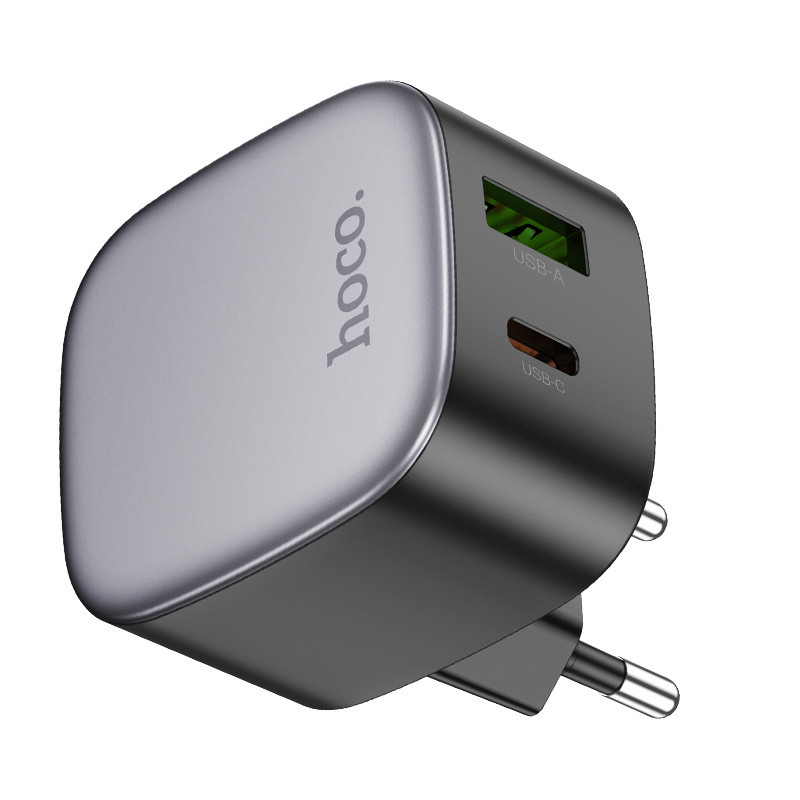Мережевий зарядний пристрій HOCO CS32A Rise PD20W+QC3.0 charger Black Київ - фото 5