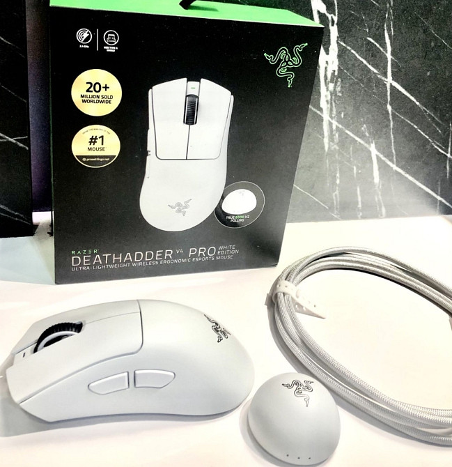Мишка razer deathadder v4 pro white. Київ - фото 1