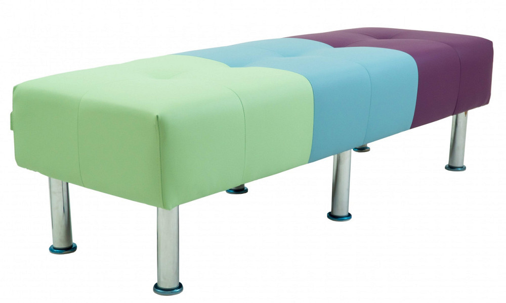 Диван Flay Office двійка 1550х650х450 Сливово-зелено-блакитний Київ - фото 1