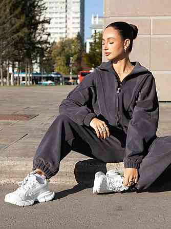 Жіночий стильний теплий костюм, двійка віб'яний фліс-політ, 42/46 Одеса