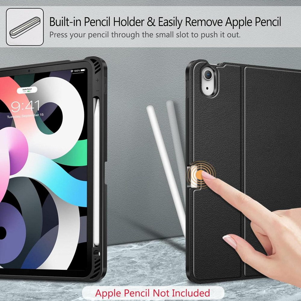 Чохол клавіатура FINTIE для iPad Air 11/10.9 (M4/M3/M2, 2026/2025/2024, 4/5 gen) чорний магнітний знімний кейс з тачпадом тримачем Київ - фото 5