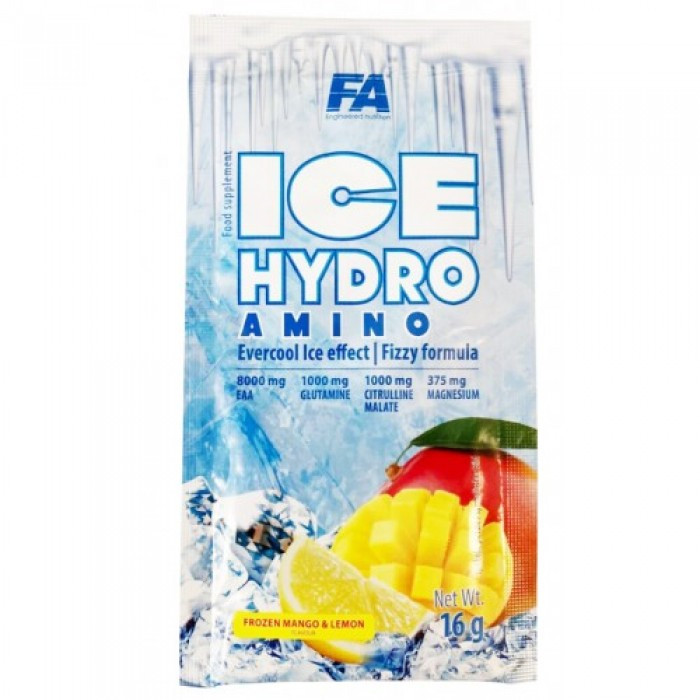 Комплекс амінокислот Fitness Authority Ice Hydro Amino 16 g (Mango lemon) Луцьк - фото 1