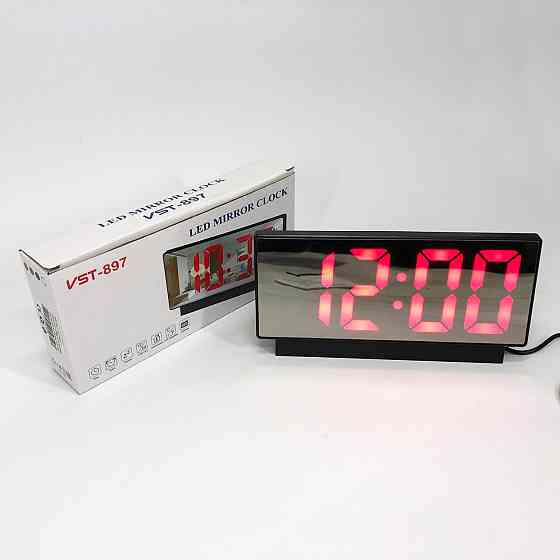 Настольные часы со светодиодным дисплеем VST-897-1, Часы с подстветкой, Часа KO-192 электронные настольные Киев