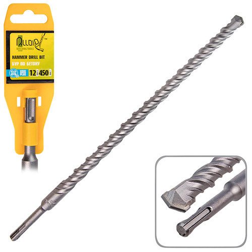 Бур по бетону SDS-plus S4 12*450мм FH-12450 Alloid Вінниця - фото 1