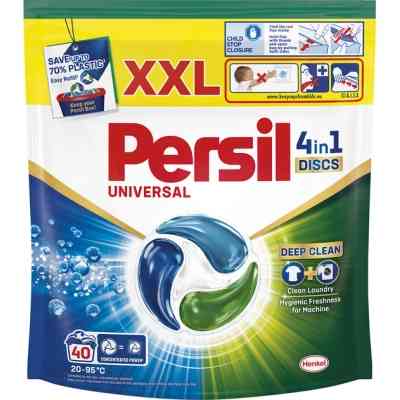 Капсули для прання Persil 4in1 Discs Universal Deep Clean 40 шт. (9000101801255) Вінниця