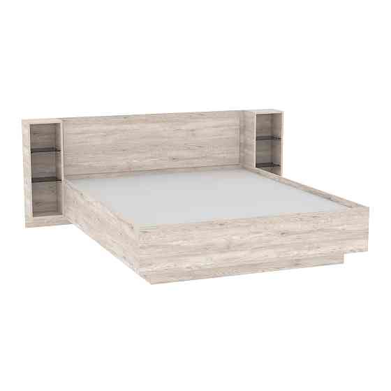 Кровать Кристалл №1 двуспальная, Самоа Димчастий, 2035х1976х850 Львов