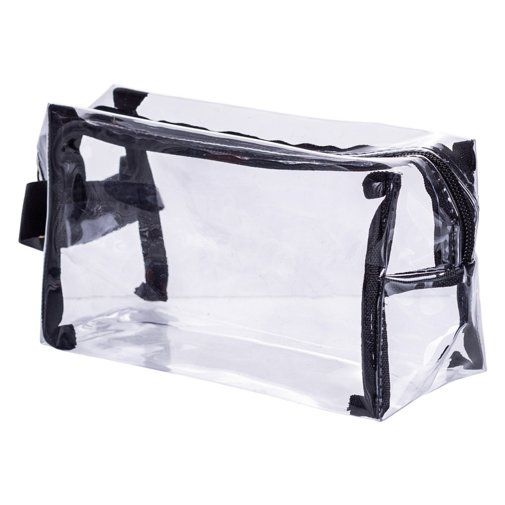 Набір прозорих жіночих косметичок для дому 2 (шт) Чорний HP-16-6K Коломыя - изображение 6