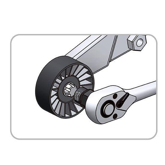 Головка 1/2" Ribe M10S для натягувача ременя TOYOTA TOPTUL JDDF1610 Чернігів - фото 2