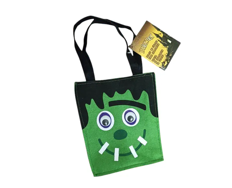 Сумка для цукерок на хелловін Франкенштейн 200 на 205 мм різнобарвний Київ - фото 1