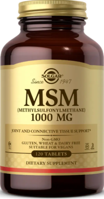 Метилсульфонілметан Solgar MSM 1000mg 120 таб Київ - фото 1