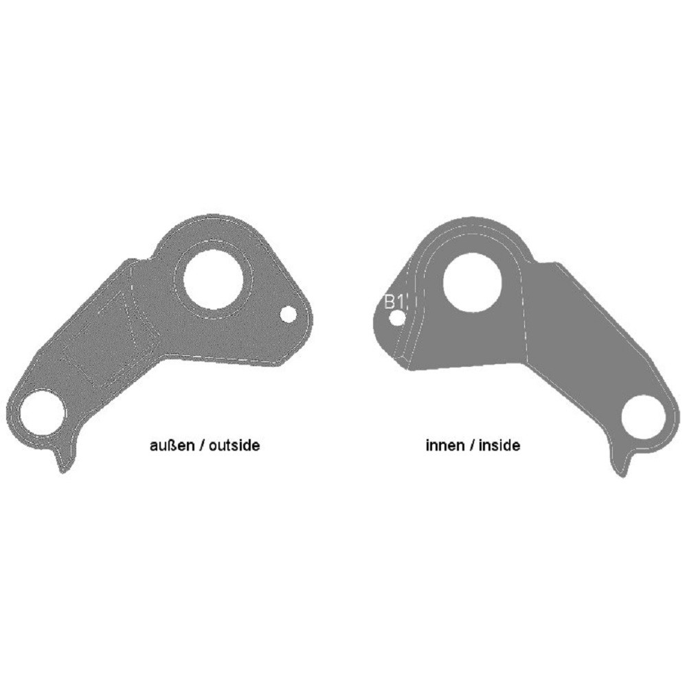 Крюк на раму Ghost, Shimano Hanger MY2017 (B1) HT, GHM09-022 Киев - изображение 1