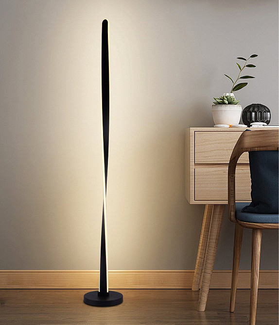 SIRIUS Торшер сучасний світлодіодний Sirius BK 62W чорний Коломыя - изображение 1