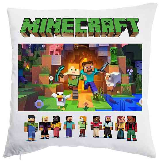 Оригінальний подарунок. Подушка Майнкрафт "Minecraft" Одеса