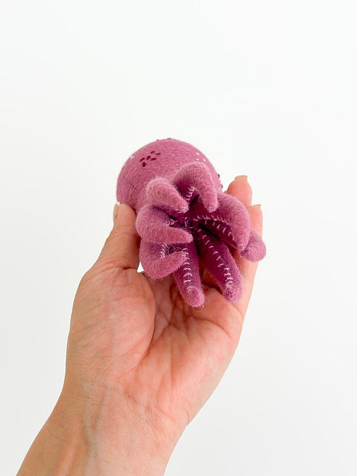 Мягкая фетровая игрушка кальмар ручной работы – безопасная развивающая игрушка Киев - изображение 5