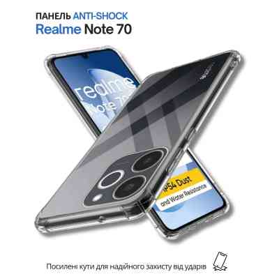 Чехол для мобильного телефона BeCover Anti-Shock Realme Note 70 Clear (714701) Винница