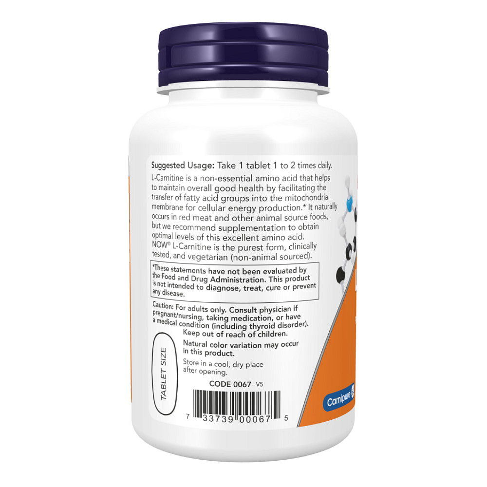 Carnitine Tartrate 1000mg - 100 tabs Луцьк - фото 3