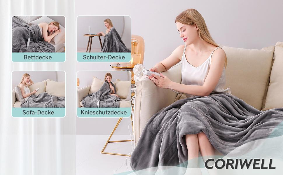 Електрична ковдра CORIWELL 180*130см Луцк - изображение 1