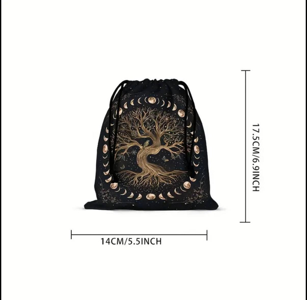 Бархатный мешочек «Дерево Жизни» для Таро, рун и кристаллов Киев - изображение 4