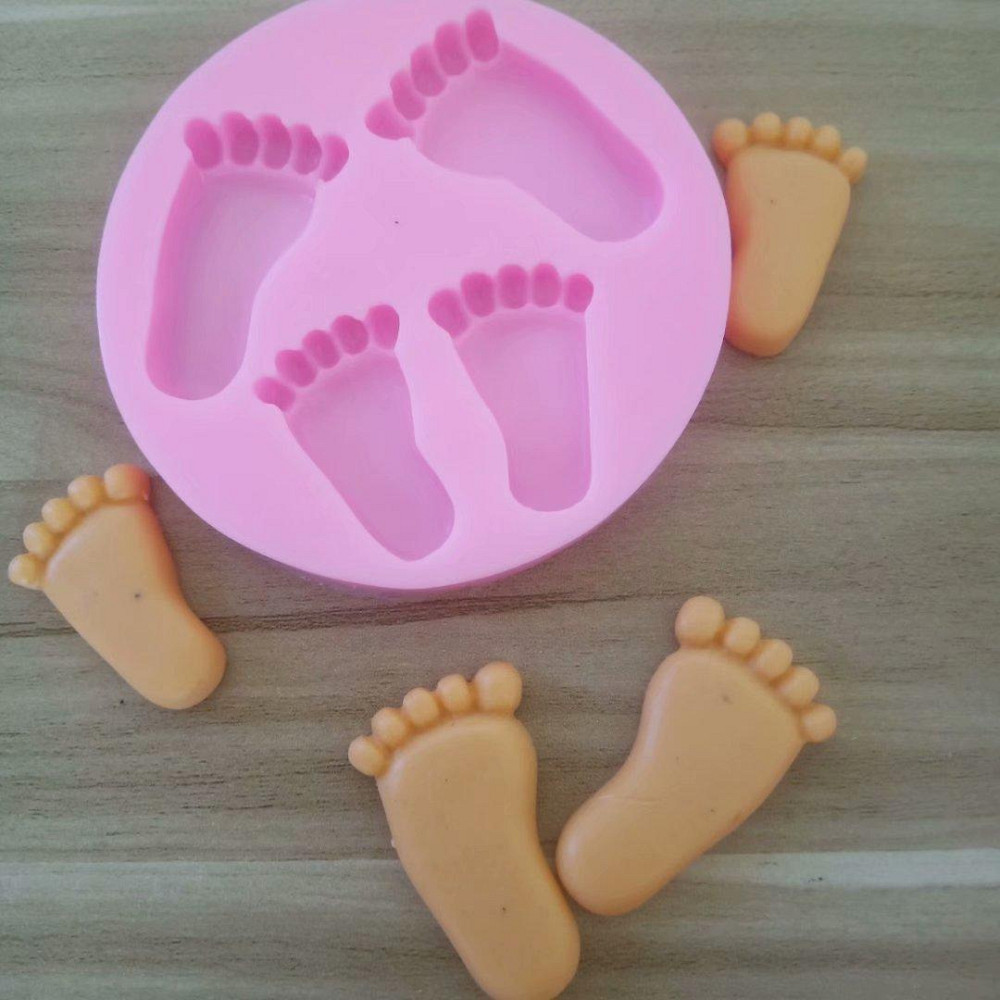 Молд силиконовый Детские ножки 95 мм розовый Киев - изображение 7