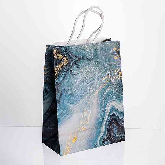 Набір подарункових пакетів з паперу 12 шт 15×8×21 см Зелений HP-10359-22GR Київ