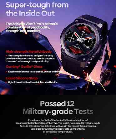 СМАРТ - Часы: Zeblaze Vibe 7 Pro Smart , Браслет Band Watch Xiaomi. Киев